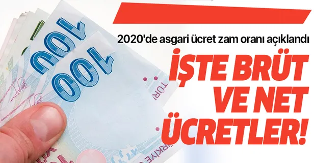 2020’de asgari ücret AGİ ne kadar olacak? Asgari ücret ve AGİ 2020 brüt net zammı yüzde kaç?