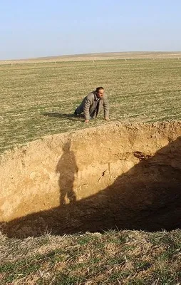 Konya'da yeni obruk oluştu