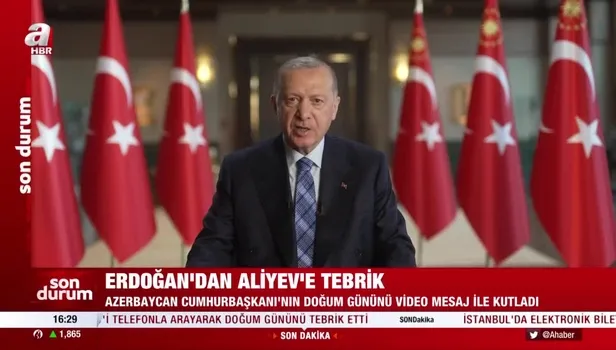 Başkan Erdoğan Aliyev'in yaş gününü kutladı