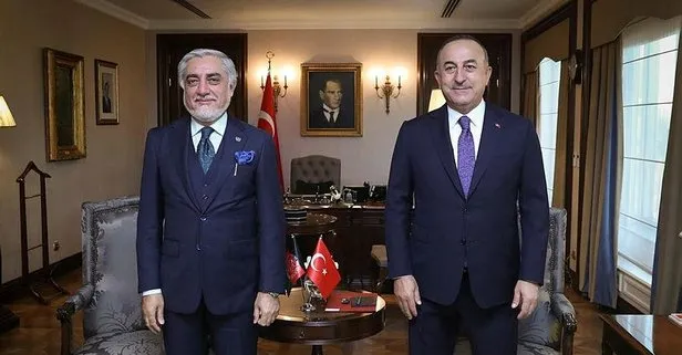 Dışişleri Bakanı Mevlüt Çavuşoğlu, Afganistan Milli Uzlaşı Yüksek Konseyi Başkanı Abdullah’ı kabul etti