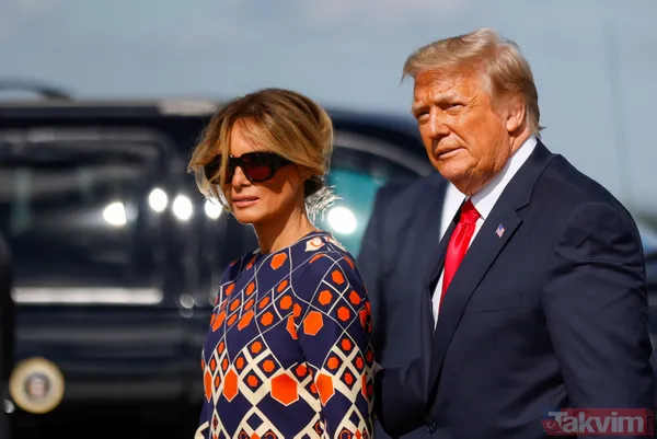 Beyaz Saray'da karalar bağlayan Ex First Lady Florida'da çiçek açtı: Melania Trump 27 bin TL'lik elbisesi ile dikkat çekti - 18