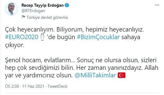 son-dakika-baskan-erdogandan-euro-2020-oncesi-milli-takima-destek-mesaji-evlatlarim-1623412870538.jpg SON DAKİKA! Başkan Erdoğan'dan EURO 2020 öncesi Milli Takım'a destek mesajı: Evlatlarım...-1