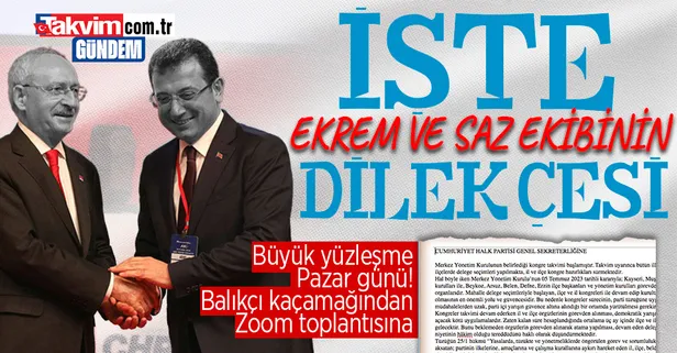 CHP'de zoom krizi! İşte Ekrem İmamoğlu ve saz ekibinin Genel Merkez'e vereceği o dilekçe! Kılıçdaroğlu'nun sinsi siyaseti kendisini vurdu