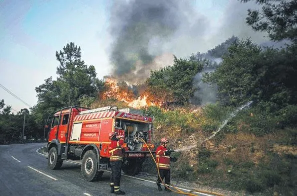 Avrupa'da artan sıcaklar orman yangınlarına neden oluyor! Birçok ülkedeki yangınlar hala söndürülemedi-1