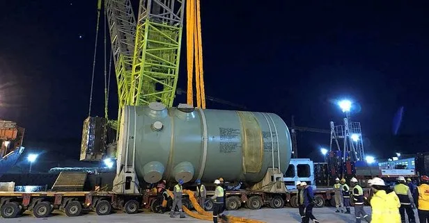Akkuyu NGS’de önemli adım! İkinci güç ünitesinin reaktör basınç kabı inşaat sahasına ulaştı