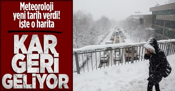 Meteoroloji tarih verdi! Kar yağışı geri geliyor