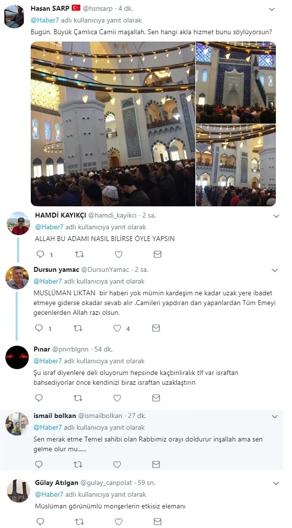 Karamollaoğlu'nun dolmaz dediği Çamlıca Camii'ne cuma namazı için akın edildi-6