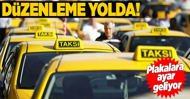 Taksi plakalarına yeni düzenleme