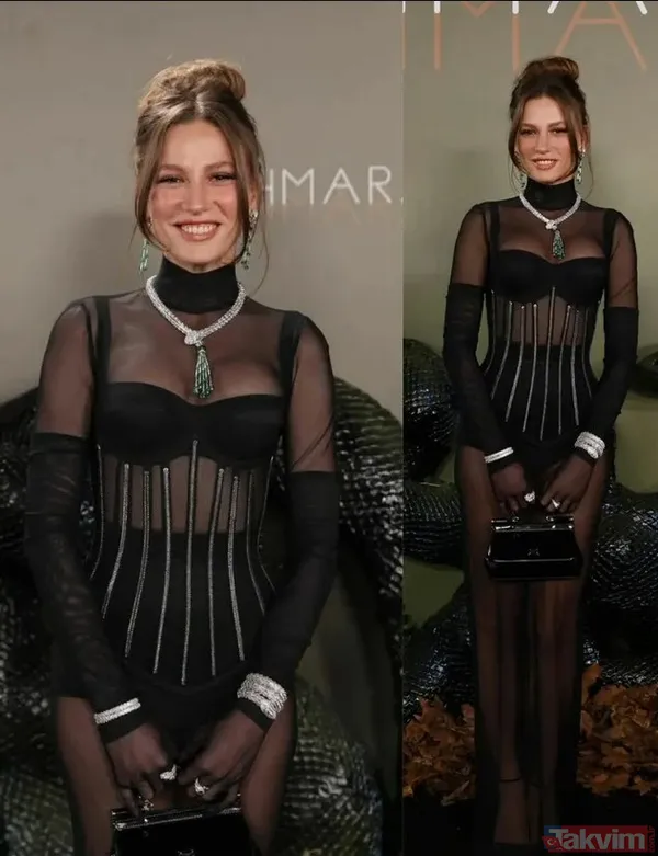 Transparan Serenay! Serenay Sarıkaya'yı gören ne tarafa bakacağını şaşırdı "Acele çıktı herhalde altını unutmuş" Burak Deniz hayran hayran izledi - 3