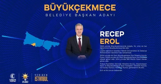 Recep Erol kimdir, nereli, kaç yaşında? İstanbul Büyükçekmece Belediyesi AK Parti MHP, CHP ve İYİ Parti başkan adayları adayı kim oldu?