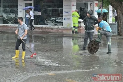 Ankara’da yağış sonrası sokaklar göle döndü! Vatandaşlar mağdur oldu iş yerlerini su bastı...
