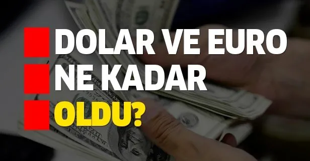 Dolar ve euro bugün ne kadar oldu?