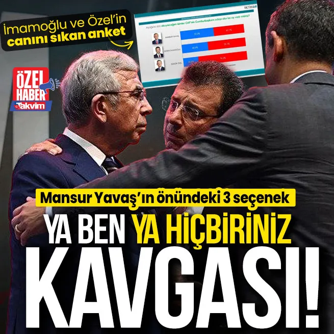 CHPdeki ön seçim savaşında Mansur Yavaştan 10 Şubat hamlesi! Önünde 3 seçenek var... İmamoğlu ve Özelin canını sıkan anket