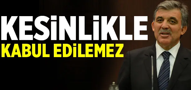 Gezi benzeri kabul edilemez