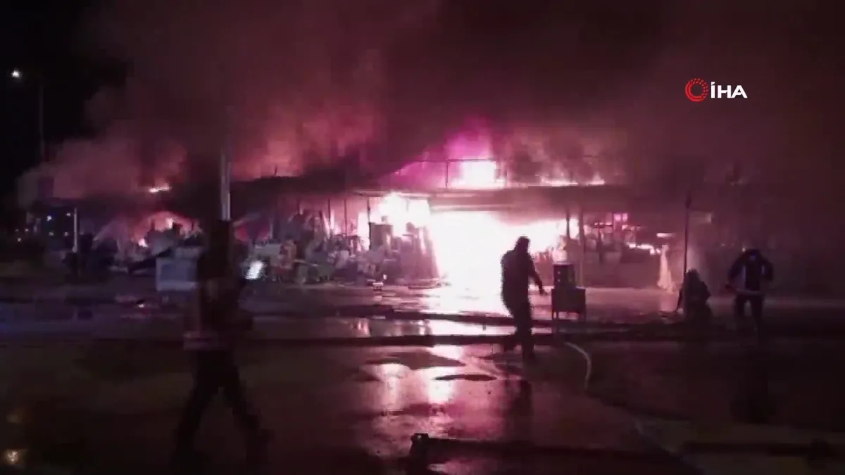 Malatya'da konteyner çarşıda yangın!