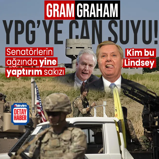 ABDli senatörler Lindsey Graham ve Chris Van Hollenden Türkiyeye yaptırım tehdidi! YPGye arka çıktılar: Kürt ortaklarımız