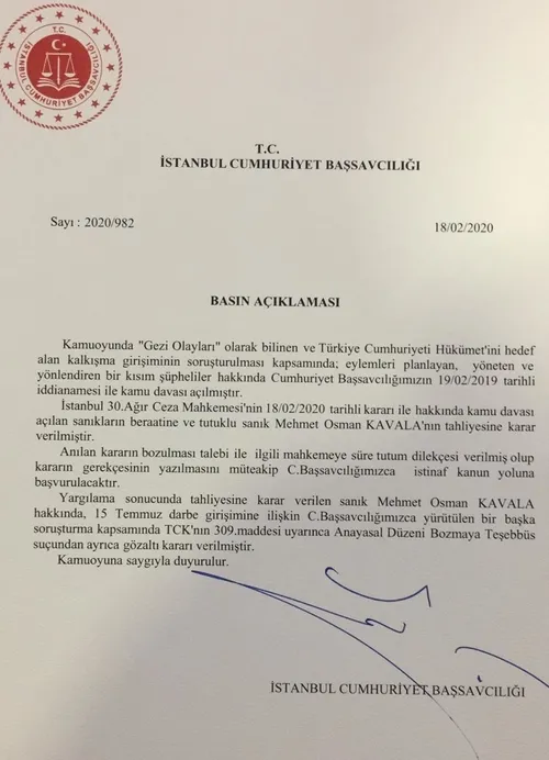 Son dakika: Osman Kavala hakkında gözaltı kararı!