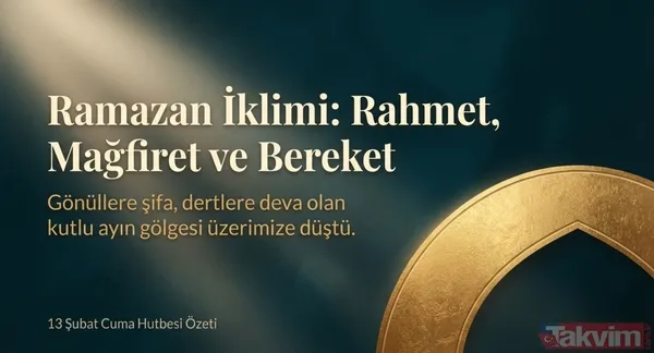 13 Şubat Ramazan İklimi Hutbesi yayınlandı: Diyanet Ramazan’ın rahmet ve kardeşliğine dikkat çekti - 3