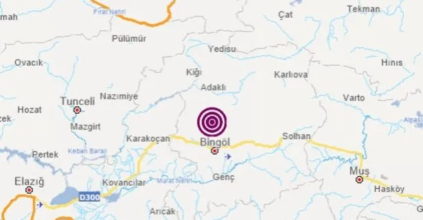 SON DAKİKA: Bingöl’de korkutan deprem! AFAD Kandilli son depremler