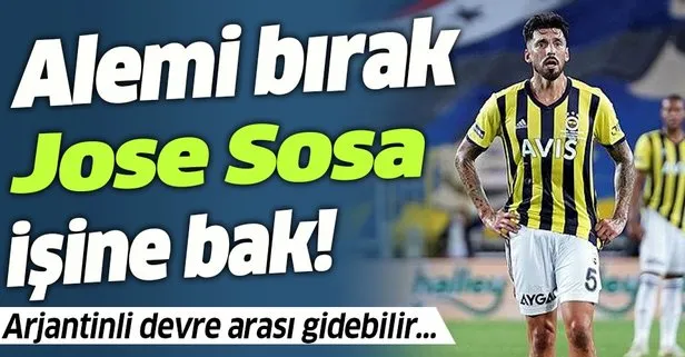 Fenerbahçe’de Jose Sosa sabırları zoluyor! Alemi bırak işine bak... İşte Sosa’nın istatistikleri