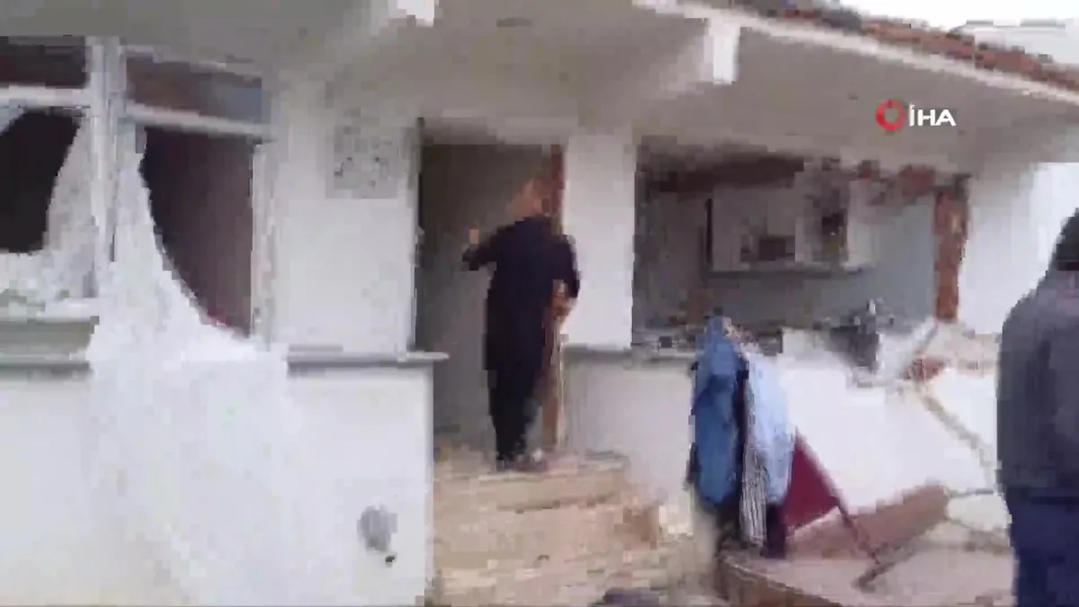 Tokat'ta mutfak tüpü bomba gibi patladı