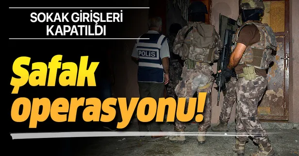 Adana'da aranan hükümlülere şafak operasyonu!