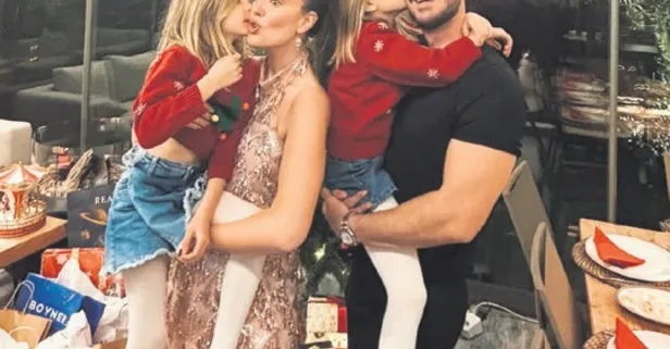 Ünlüler yeni yıla aileleriyle birlikte girdi!