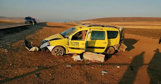 Konya’da kontrolden çıkan taksi şarampole uçtu: 1 ölü, 5 yaralı