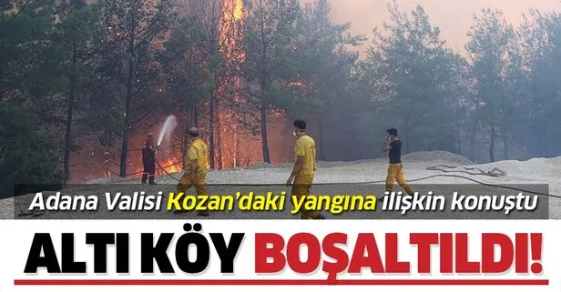 Son dakika: Adana Kozan’da orman yangını! 6 köyde 800 hane boşaltıldı