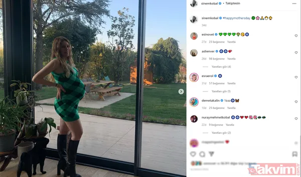 Sinem Kobal'dan doğuma günler kala karnı burnunda ilk poz! Esra Erol ile Aslı Enver'den Kenan İmirzalıoğlu'nun eşine yorum gecikmedi - 4