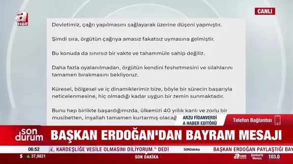 Başkan Erdoğan'dan Ramazan Bayramı mesajı!
