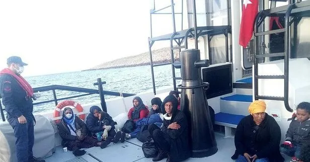 Son dakika: İzmir’de Yunan sahil güvenliğinin Türk kara sularına ittiği sığınmacılar kurtarıldı