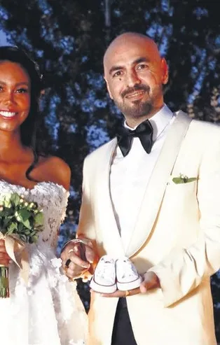 Soner Sarıkabadayı, 8,5 aylık hamile sevgilisi Madelein Lopez Camelo ile evlendi