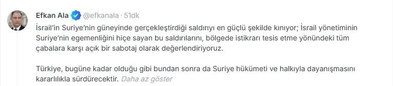 Dışişleri’nden İsrail’e sert tepki: Suriye’deki saldırı tehlikeli tırmanma-2