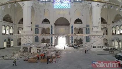 Çamlıca Camii’nde sona gelindi