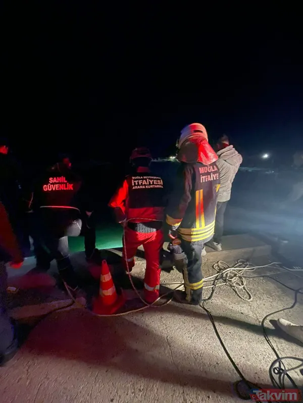 Muğla'da otomobil kanala uçtu! Astsubay Samet Doymuş ile yanındaki Kübra Demirkol kurtarılamadı - 9