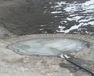 Dipsiz havuz! Dipsiz Göl’e borularla su verildi