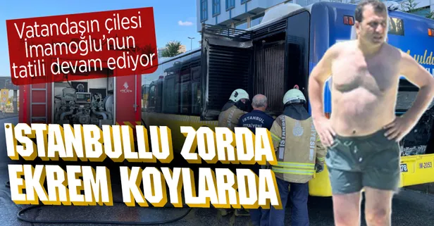 Kadıköy'de İETT otobüsünde yangın çıktı