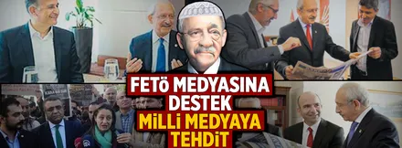 FETÖ medyasına destek, milli medyaya tehdit