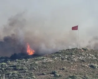 Son dakika! Datça'da orman yangını