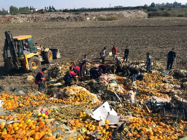 Adana'da 15 yaşındaki çocuk çürük narenciye yığınının altında kalarak yaralandı-3