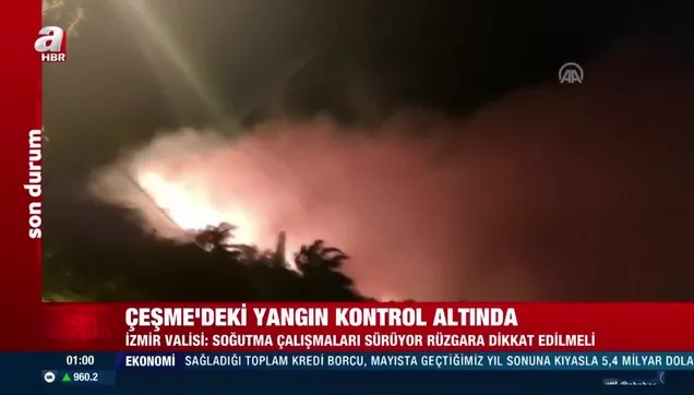 Çeşme’deki yangın kontrol altına alındı!