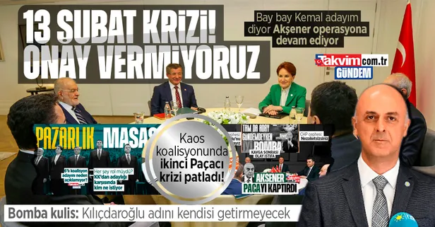 6+1'li kaos koalisyonundaki adaylık kavgasında ikinci Cihan Paçacı vakası: "CHP Kılıçdaroğlu'nu onaylatmak için kurduysa biz de onay makamı değiliz"
