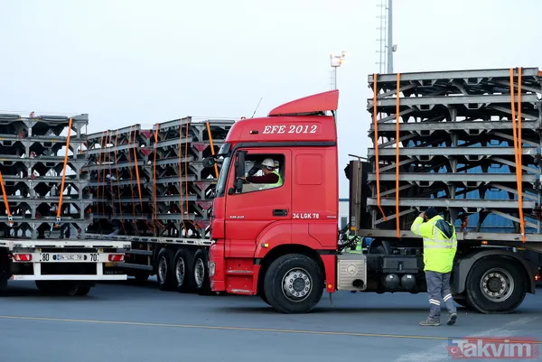 Tarihi taşınmada aprondaki son yoğunluk Kule'den de görüntülendi - 39
