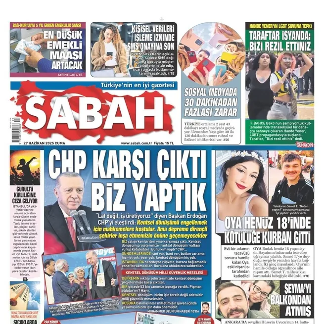 Sabah’a iki ödül
