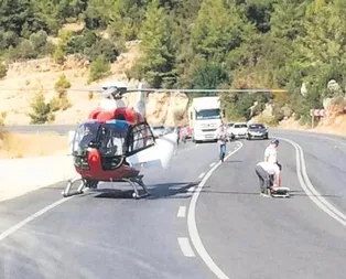 Helikopter yola indi