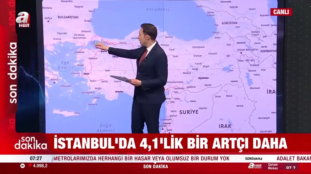 Büyükçekmece’de 4,1 şiddetinde deprem!