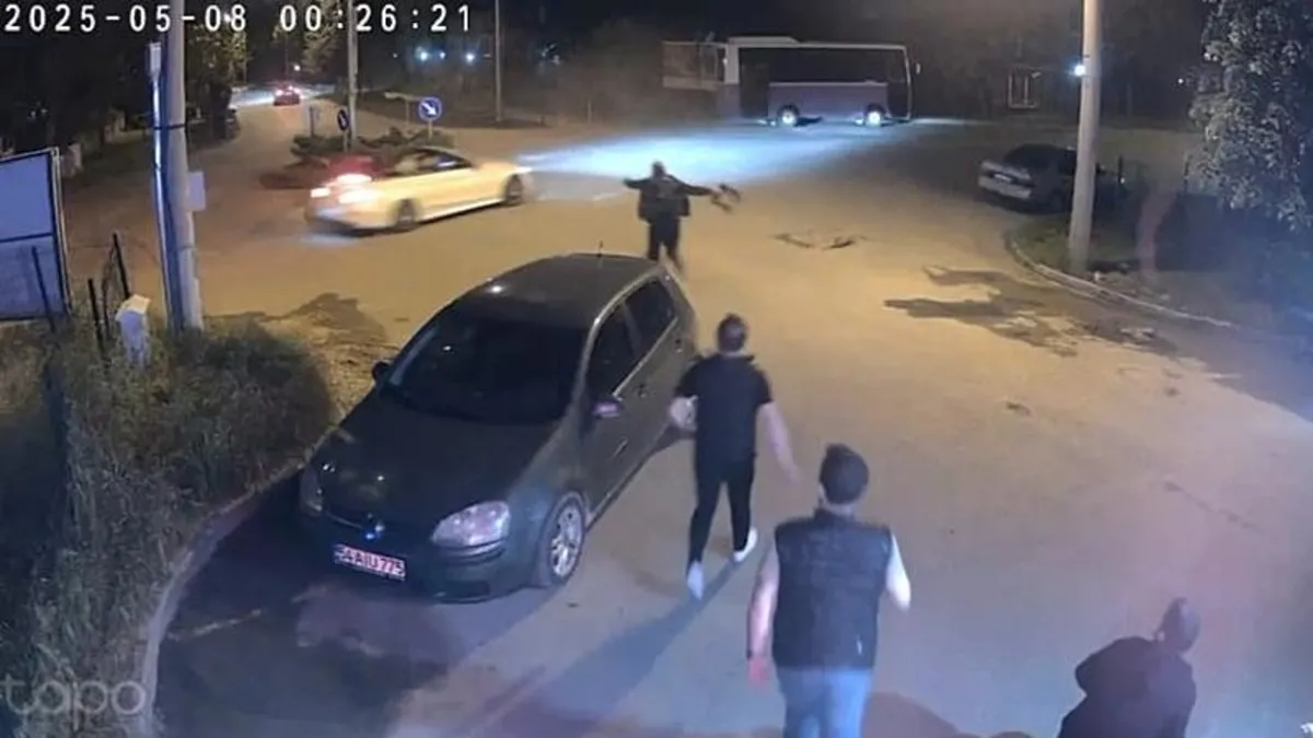 Drifte tabureli tepki! O anlar kamerada