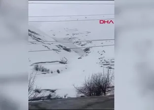 Şırnak’ta dev çığ kütleleri kamerada