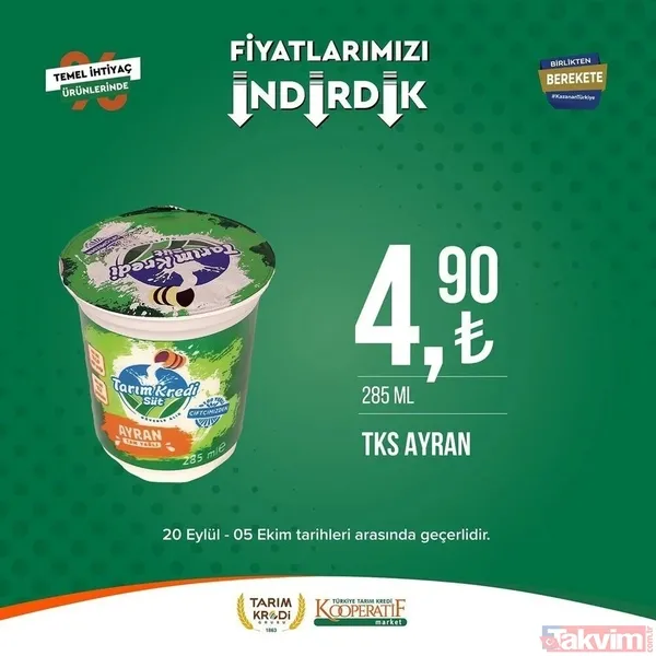 Tarım Kredi 5 Ekim FİYAT LİSTESİ 2023! Kooperatif marketlerinde indirimlerin son günü! Kırmızı mercimek 22.25, tost peyniri 59. 90... - 13